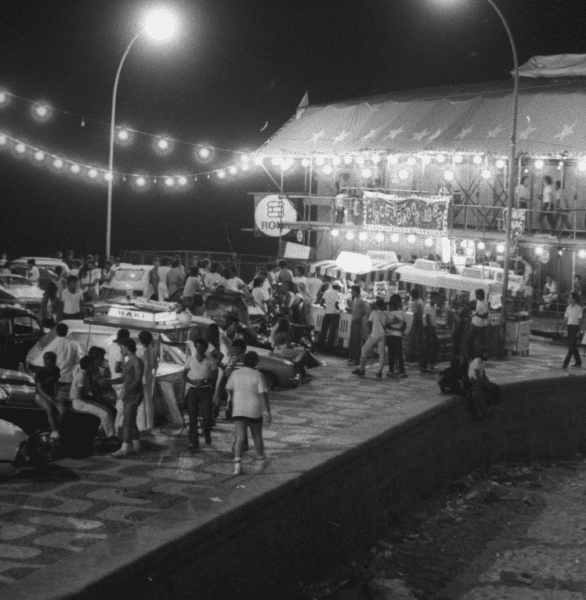 Circo no Arpoador em janeiro de 1982