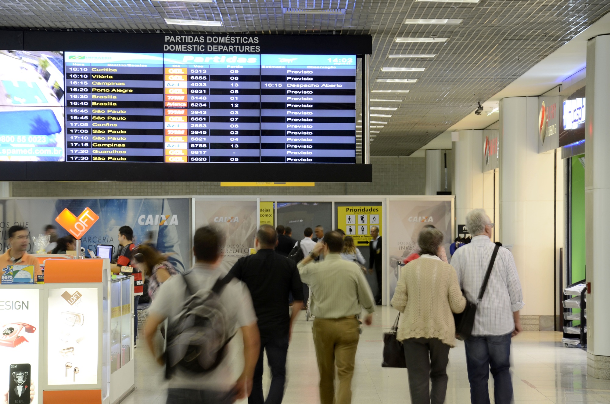 Saguão do Aeroporto Santos Dumont | Foto: Alexandre Macieira | Riotur