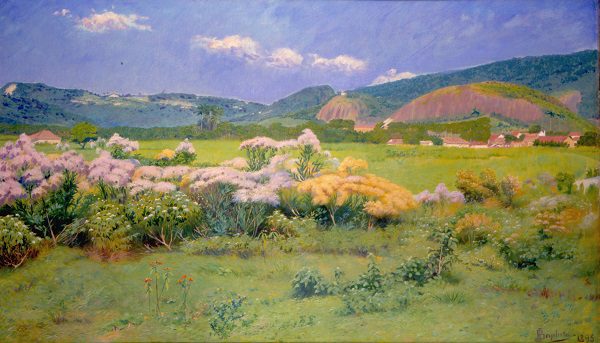'Abril ou Poesia da tarde' (1895), de João Batista da Costa, está na exposição 'Três momentos da Pintura de Paisagem no Brasil'