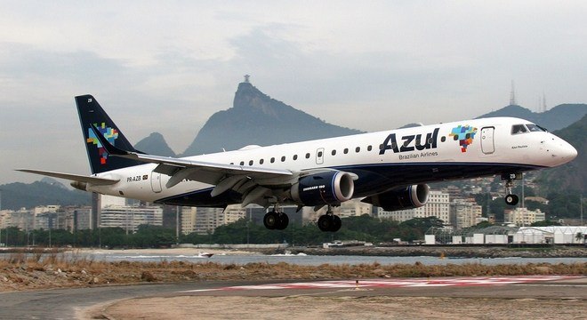 avião da Azul no Santos Dumont
