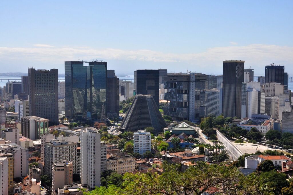 Vista aérea do Centro do Rio