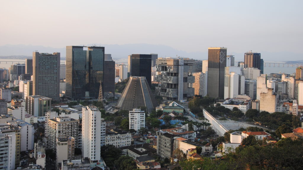 Visão aérea do Centro do Rio