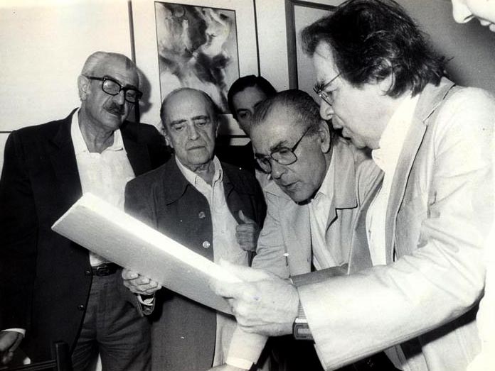 Oscar Niemeyer, Leonel Brizola e Darcy Ribeiro.