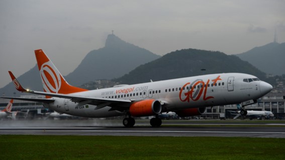 Avião da Gol no Santos Dumont