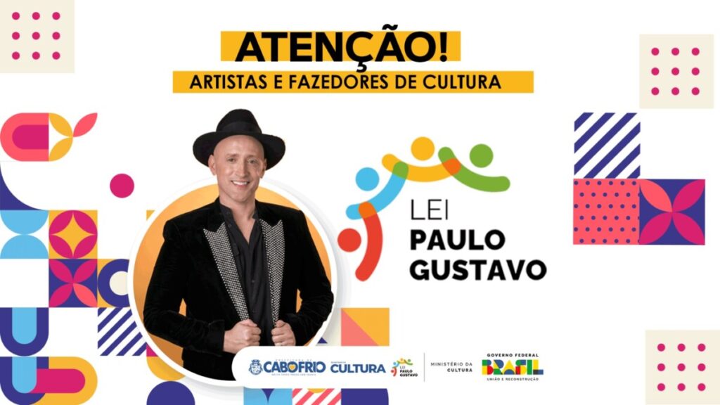 cartaz da lei Paulo Gustavo