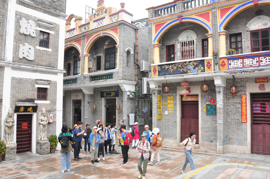 Jiangmen, na China, centro histórico da cidade