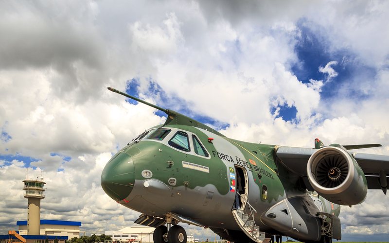 KC-390 avião militar fabricado pela Embraer Divulgação