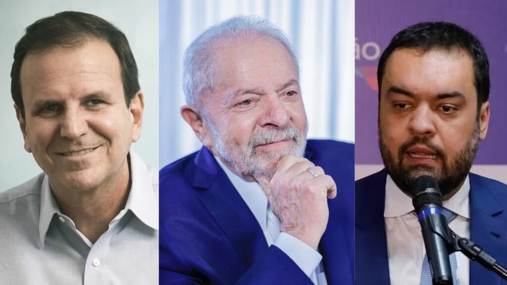 Eduardo Paes, Lula e Cláudio Castro , lado a lado