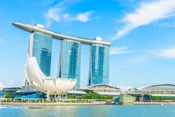 Resort hotel Marina Bay Sands, em Singapura