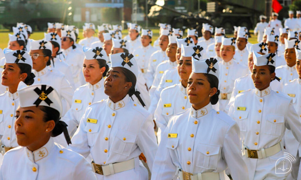 Marinha desfile de formatura das fuzileiras navais