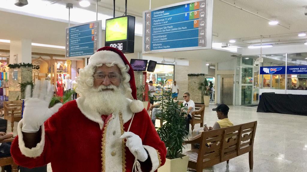 Papai Noel já está na Rodoviária do Rio 