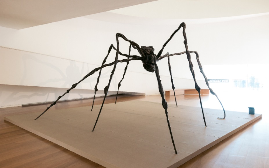 A escultura Spider, no Museu de Arte do Rio